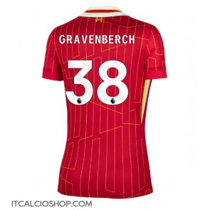 Liverpool Ryan Gravenberch #38 Prima Maglia Femmina 2024-25 Manica Corta